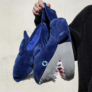 Requin d'intérieur à usage domestique d'amortissement d'hiver à la mode pour le remplissage de coton PP <span class=keywords><strong>sandales</strong></span> pour femmes en coton en peluche personnalisées - Product Image 5