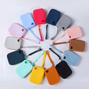 กระเป๋าใส่เหรียญซิลิโคนพิมพ์โลโก้สีตามสั่ง กระเป๋าหูฟังพกพา ใส่ลิปสติก เครื่องประดับ บัตรธนาคาร กันน้ำ สำหรับการค้าข้ามพรมแดน - Product Image 2
