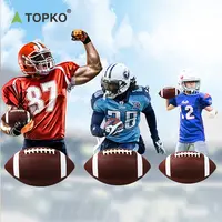 TOPKO Американский футбол, кожаный Футбол, легко захватывающий чехол для гоночного тренировочного мяча и спортивных надувных мячей с дополнительным захватом
