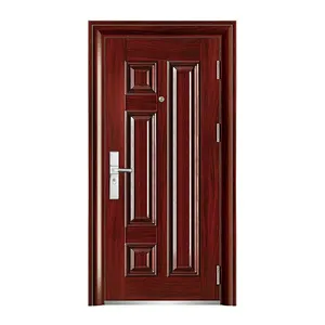 Made In China Modern Design Exterior Door Residential Main Galvanized Steel Entrance Security Steel Gate
