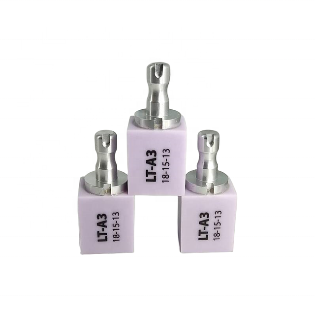New Arrival Dental Glass Ceramics / CAD CAM HT LT Lithium Disilicate Glass Ceramic Blocks for Veneer Only Inlay restoration