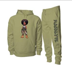 Unisex nuevo Color sólido 100% algodón pesado polar de gran tamaño pulóver Sudadera con capucha deportes de invierno diseño impreso - Product Image 1