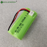 Système d'appel de téléavertisseur de caboteur Batteries à hydrure métallique Nicel (ni-mh) 1.2v 3.6v 4.8v Nimh 2.4v 600mah