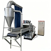 Broyeur à marteaux pneumatique motorisé pour tubes d'évacuation, lame 65Mn, 2,2t, pour usine de granulés de biomasse et de panneaux à base de bois