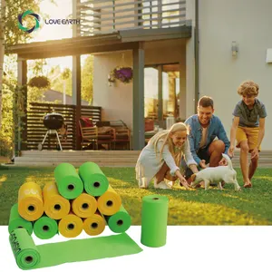 Pet Accessoire Pet Dog Waste Compostable Clean Poop Bags Pick Up Degradable Pooper Bags For Dogs Waste Bag Pet Supplies