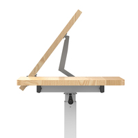 Mesa Ajustable en Altura para Uso Hospitalario y Doméstico, Carro de Escritorio Móvil Neumático para Computadora Portátil, Mesa para Cama con Ruedas