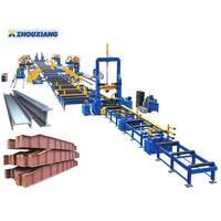 Ligne de production automatique CNC Zhouxiang pour la fabrication et la soudure de poutres en acier préfabriquées
