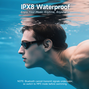 Earbud Tahan Air untuk Berenang IPX8 Headphone Renang Headphone Konduksi Tulang Nirkabel di Dalam Telinga Earphone Olahraga Bawah Air - Product Image 6