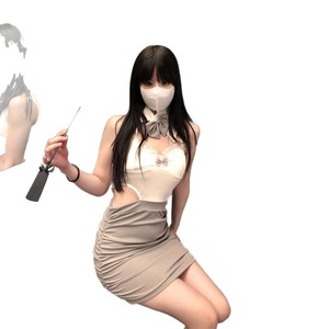 Xishi Lingerie, Pure and Desirable Secretary Bodycon Skirt, Sexy and Tempting Uniform, qqny Pajama Set, Abstinence Set - Product Image 5