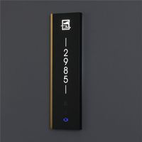 Enseignes lumineuses LED personnalisées en métal, lettres en acier inoxydable, étanches pour extérieur, numéros de maison, d'appartement, de chambre d'hôtel, de porte