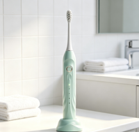 Brosse à dents électrique sonique étanche IPX7, charge inductive sans fil, brosse à dents électrique pour adultes à usage domestique, poils doux