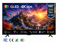 Televisor Inteligente QLED 4K de 100 Pulgadas Más Vendido, Televisor de Pantalla Ultra Grande para Bares Deportivos, Restaurantes, Clubes y Entretenimiento Comercial