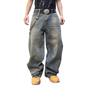 Di alta qualità americano Homme Black <span class=keywords><strong>Loose</strong></span> <span class=keywords><strong>Fit</strong></span> Denim pantalone <span class=keywords><strong>uomo</strong></span> Buggy Denim pantaloni vendita Homme <span class=keywords><strong>Jeans</strong></span> larghi taglie forti <span class=keywords><strong>Jeans</strong></span> da <span class=keywords><strong>uomo</strong></span> - Product Image 1