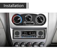 Autoradio MP3 BQCC simple DIN avec lecteur radio FM, Bluetooth, USB, AUX, lecture de musique, unité centrale universelle classique pour BMW, KIA, FORD