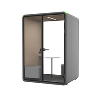 Cabines de réunion insonorisées, pavillons d'isolation acoustique, cabine d'interview pour 2 personnes, cabine téléphonique acoustique silencieuse