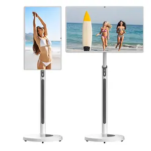 32inch Floor Standing Standbyme White Android Touch Screen Mobile Tv Vertical Display Me Stand By Portable 32 Inch Smart Tv