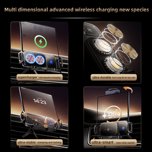 Cadeaux promotionnels multifonctionnel universel cellule Mobile support voiture support de téléphone magnétique voiture chargeurs sans fil 15W pour <span class=keywords><strong>Samsung</strong></span> - Product Image 5