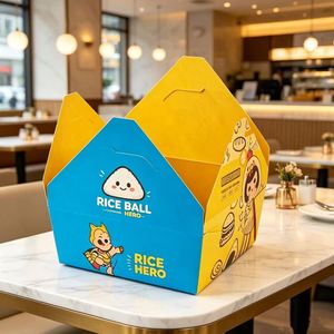 Caja de Embalaje Desechable Personalizada para Comida Rápida, Ensaladas, Pollo Frito y Hamburguesas para Llevar, Venta al Por Mayor - Product Image 2