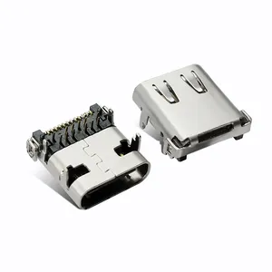 Yüksek kaliteli su geçirmez 24 Pin PCB şarj dişi tip-c konektörü