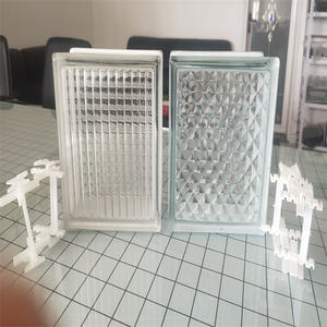 Blocs de verre creux écologiques certifiés CE, matériau de verre décoratif durable - Product Image 3