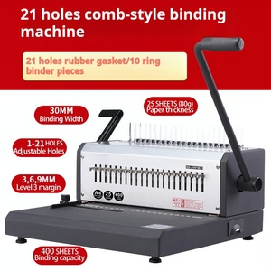 Lược loại vòng cao su máy tính ràng buộc 10 lỗ CLIP máy tính ràng buộc <span class=keywords><strong>21</strong></span> lỗ lịch đấm máy - Product Image 4