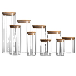 6.5cm 12pcs Set High Airtight Kitchen Food Storage Container Organizers Storage Jars Set Kitchen For Food