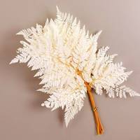 Prefleur vraies fougères blanches stabilisées préservées bricolage artisanat guirlandes de mariage décorations pour la maison Bouquets Graduation Halloween Pâques