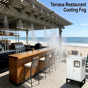 Sistema de Nebulización de Acero Inoxidable de Alta Presión (100 bar) con Control Remoto Eléctrico para Restaurantes, Cafés y Áreas de Comedor al Aire Libre - Product Image 5