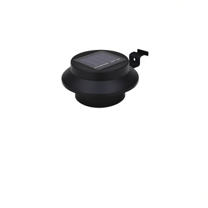 Lampe solaire de jardin en plastique noir LED à fixation murale extérieure IP65 alimentée par énergie solaire, lot de 6 - Product Image 1