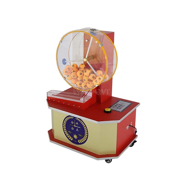 Gravity Pick 100 Big Ping Pong Lotto Ball Drawing Machine Mechanical Mix Lottery Ball Game Machine