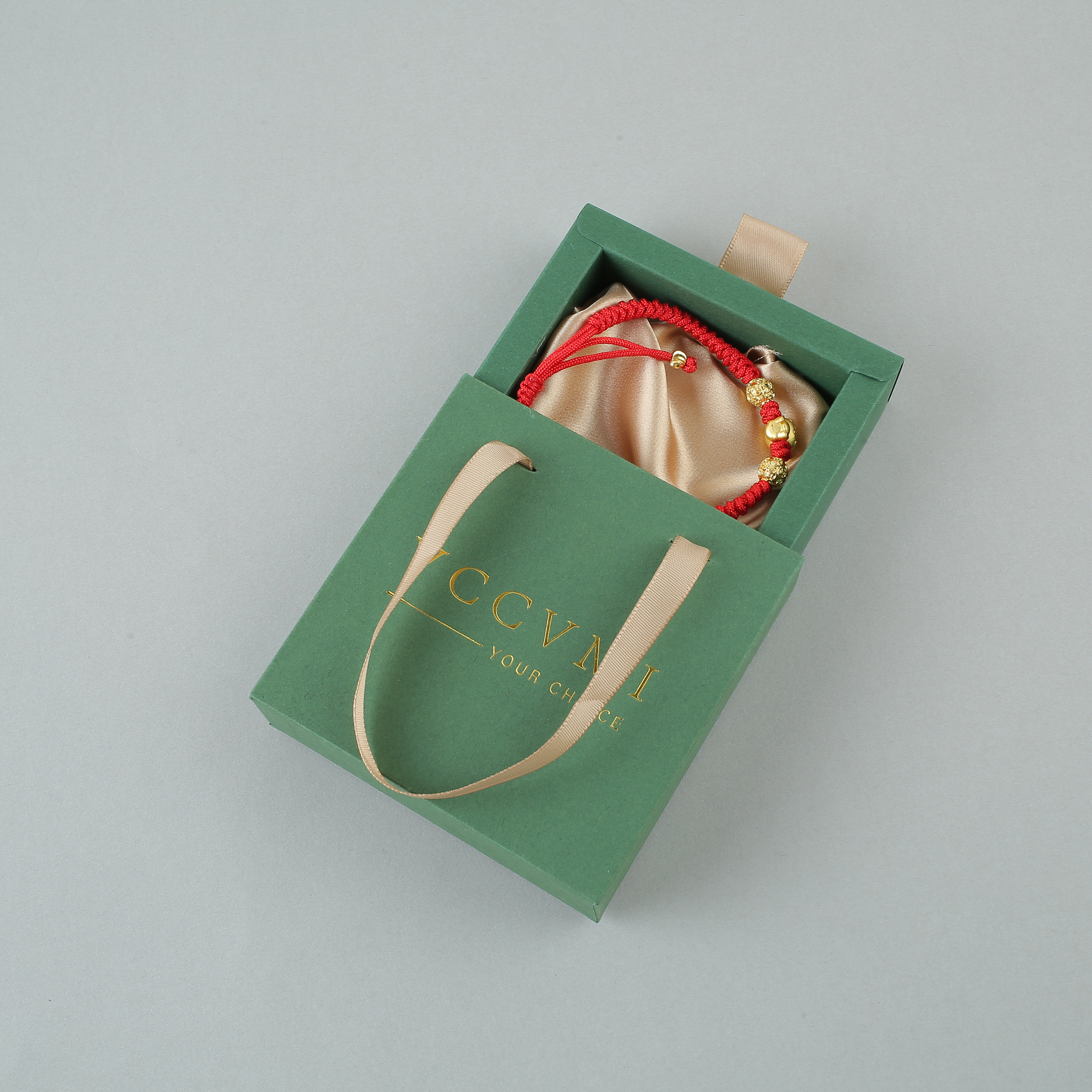 Vert avec satin