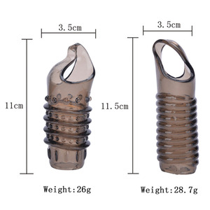 Stokta fabrika TPE horoz genişletici büyütme Dildo <span class=keywords><strong>Penis</strong></span> Scrotum kol genişletici siyah erkekler çiftler için seks oyuncakları - Product Image 6