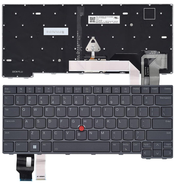 Replacement US Layout Laptop Keyboard for Lenovo Thinkpad T14 Gen 3 4 L14 Gen 3 4 P14s Gen 3 4