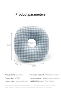 Coussinets personnalisés pour <span class=keywords><strong>protection</strong></span> auditive et soulagement <span class=keywords><strong>de</strong></span> la douleur, pour oreilles enflammées, sommeil latéral, oreilles percées, avec grands trous amovibles - Product Image 3