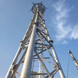 20 25 30 35m Meter 3 kaki tabung kisi Wifi dasar antena tiang komunikasi Gsm diri mendukung Menara Telekomunikasi