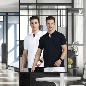 Chemise décontractée pour homme en coton à manches courtes, à franges géométriques, tricotée, respirante, boutonnée, pour le bureau, la plage, la mode estivale - Product Image 3