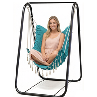 Fauteuil suspendu de jardin moderne en acier et tissu pour l'extérieur, la chambre, le salon, la cour, mobilier métallique 2 places