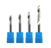 Fraise en carbure de 4mm à cannelure unique Fraise CNC à angle d'hélice 45 Fraise combinée en alliage de tungstène et de cobalt ODM/OEM