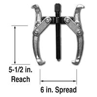 Outil d'extraction d'engrenages de 3 pouces à 2 mâchoires Cr-V Large Heavy Duty Gear Puller Set Gear Removal Tool