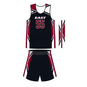 Conjunto de camisetas de uniforme de baloncesto para hombre de 100% poliéster personalizado al por mayor opciones de talla grande sublimadas de alta calidad disponibles a precio de coste - Product Image 1