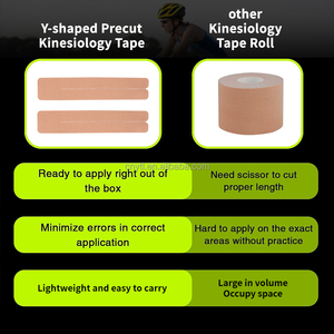 Cinta de Kinesiología en Forma de 'Y' de 5cm*25cm*20 Tiras, Precortada, Cinta Muscular Deportiva, Cinta Muscular Personalizada para Fisioterapia - Product Image 4