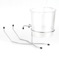 Support de table de refroidisseur de vin en fer chromé Seaux à glace et bacs à boissons élégants Accessoire
