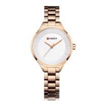Montre à quartz Curren 9015 à petit cadran pour femmes, montre étanche, montre décontractée, cadeau élégant et simple pour femmes