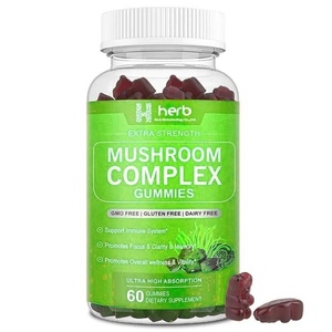 OEM/ODM Private Label <b>Mushroom</b> Gummy 10 in 1 <b>Mushroom</b> Complex <b>Gummies</b> for Focus, Brain & Memory - Product Image 1