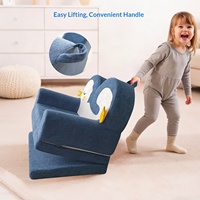 Best-seller transfrontalier : Petit canapé, fauteuil et tabouret en peluche pliable, compressé sous vide, en forme de pingouin de dessin animé câlin