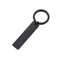 Porte-clés personnalisé en acier inoxydable gravé DIY barre de bande métallique de style vintage avec impression UV étiquettes de logo sans ternissement