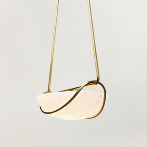 Hiện đại sáng tạo nửa-bát ánh sáng mặt dây chuyền thiên hình bầu dục hình dạng treo đèn trần cho đẳng cấp thế giới thiết kế nội thất - Product Image 5