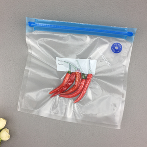 Borsa personalizzata reticolata con cerniera sacchetto per imballaggio alimentare sacchetto <span class=keywords><strong>sottovuoto</strong></span> confezione di frutta bustina tascabile con cerniera - Product Image 2