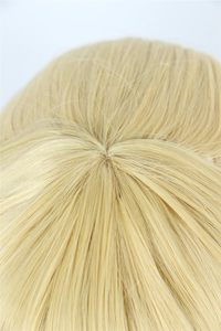 Linfairy Perruque blonde moderne pour femme, costume de cosplay + queue de cheval de 50 cm - Product Image 5