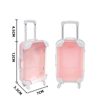 Caja de Regalo Promocional Tipo Mini Maleta 7cm*12cm, Cajas Vacías para Empaque de Pestañas, Llavero, Organizador de Pestañas Postizas Colorido